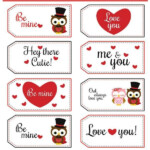 KraftyOwl Valentines Gift Tags Valentines Tags Printable Valentines