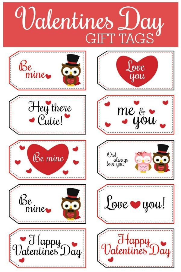 KraftyOwl Valentines Gift Tags Valentines Tags Printable Valentines 