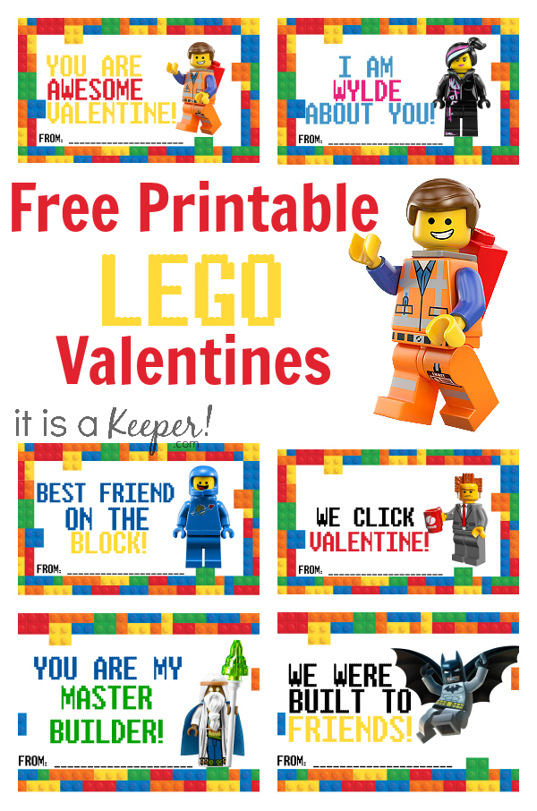 LEGO Valentine Cards Printable It Is A Keeper