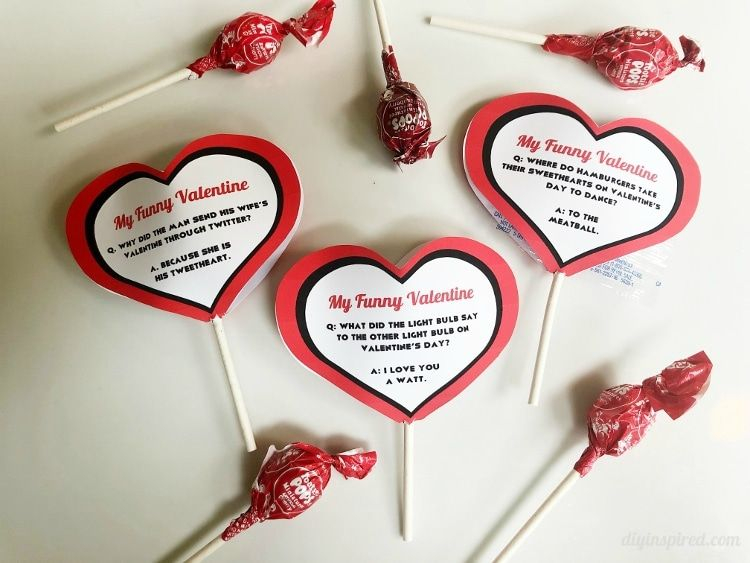 Lollipop Valentine Jokes Printable Valentine Jokes Funny Valentines 