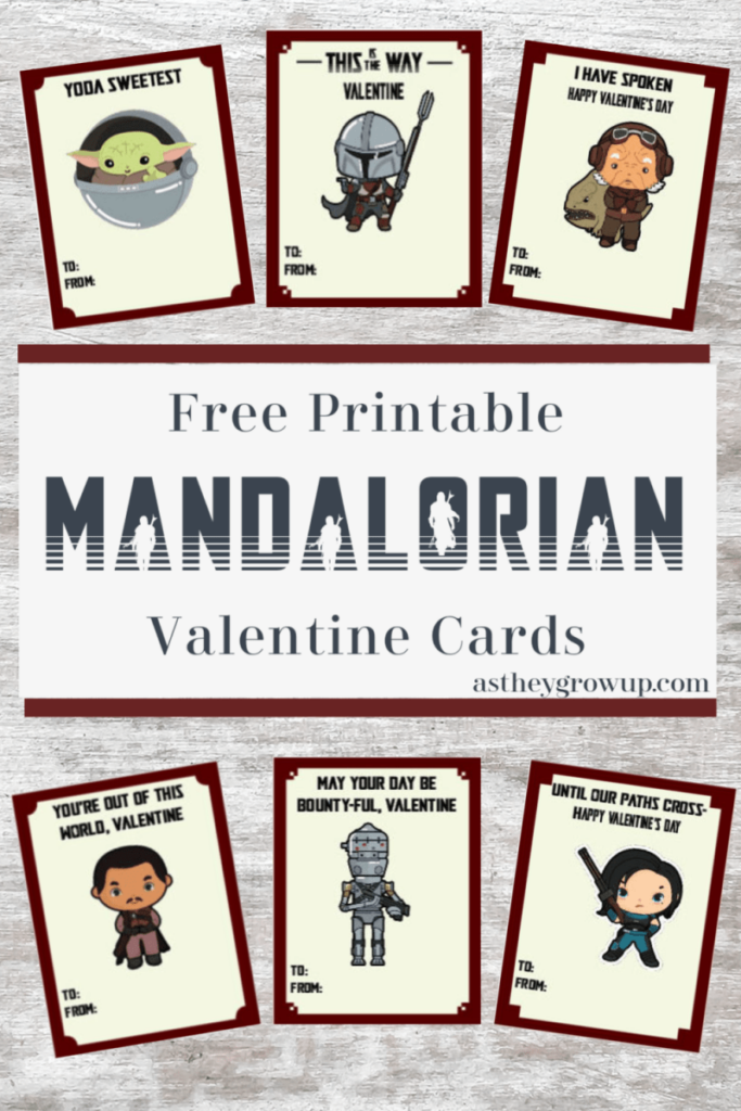 Mandalorian Valentine Cards Valentines Cards Starwars Valentines 