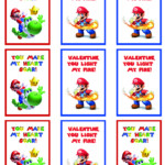 Mario Valentines For The Obsessed One Valentines For Kids Valentines
