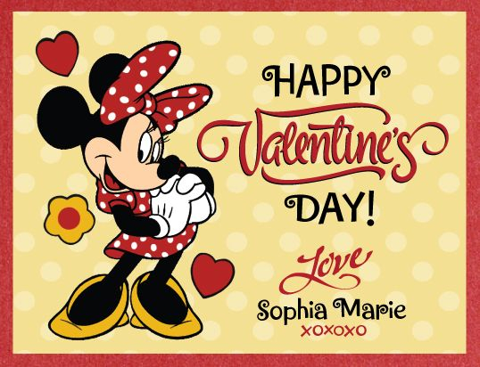 Minnie Mouse Valentine Check This Out And More At Www delightinvite 