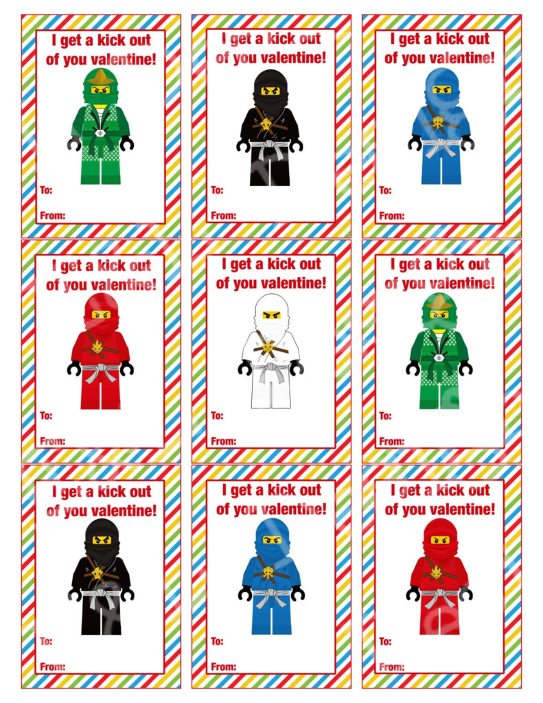 Ninjago Valentine s Day Cards Valentine s Day Cards