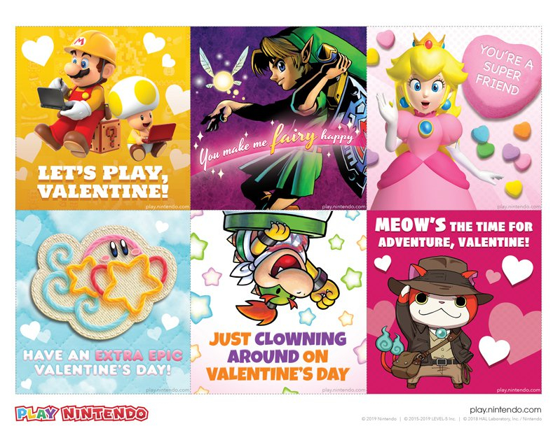 Nintendo Printable Valentine s Day Cards Play Nintendo 