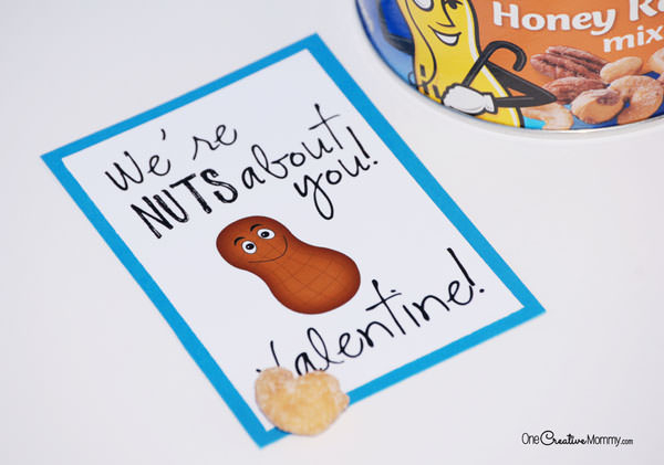 Nuts About You Printable Valentines Onecreativemommy