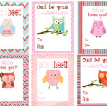 Owl Valentine Printable Valentines Cards Valentines Cards Owl