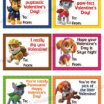 Paw Patrol Inspired Printable Valentines Day Cards