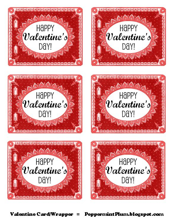 Peppermint Plum Printable Valentine Tags 
