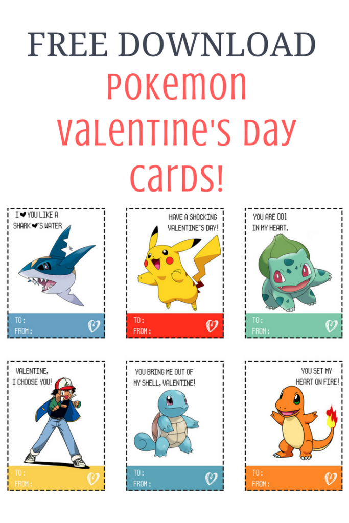 Pokemon Valentine s Day Cards Free Printable Sarah Halstead