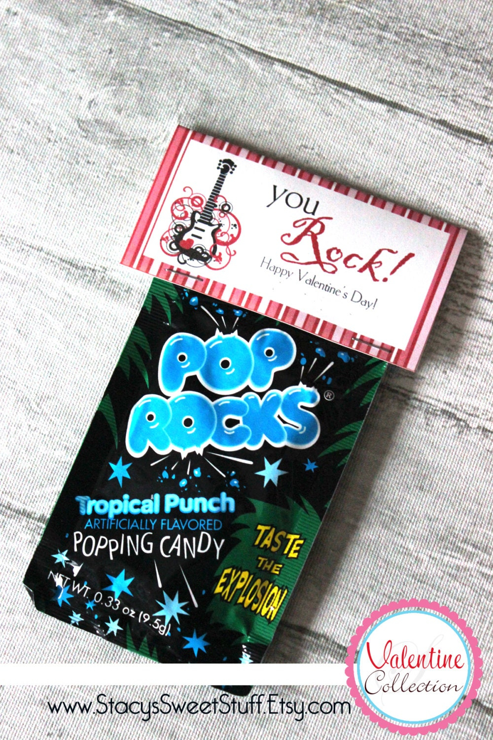 Pop Rocks Valentine Bag Topper Printable Valentine You Rock