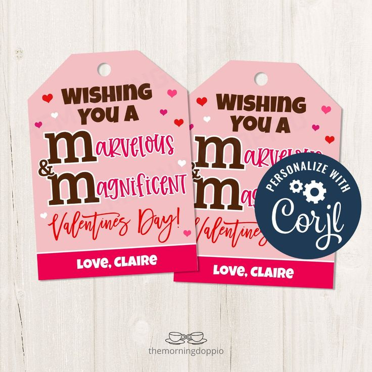 Printable EDITABLE Wishing You A Magnificent And Marvelous M M Etsy