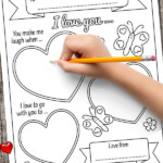 Printable I Love Your Because Valentine For Kids Kids Valentines