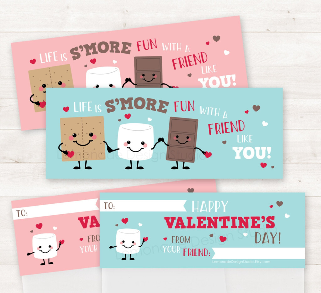 PRINTABLE Smores Valentines School Valentines Valentines Day