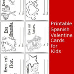 Printable Spanish Valentine Cards For Kids Spanish Playground