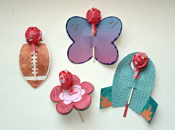 Printable Valentine Lollipop Holders Carla Shute Scrap Girls 