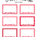 Printable Valentine Name Tags