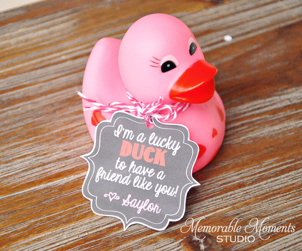 PRINTABLE VALENTINE TAGS Chalkboard I m A Lucky Duck To