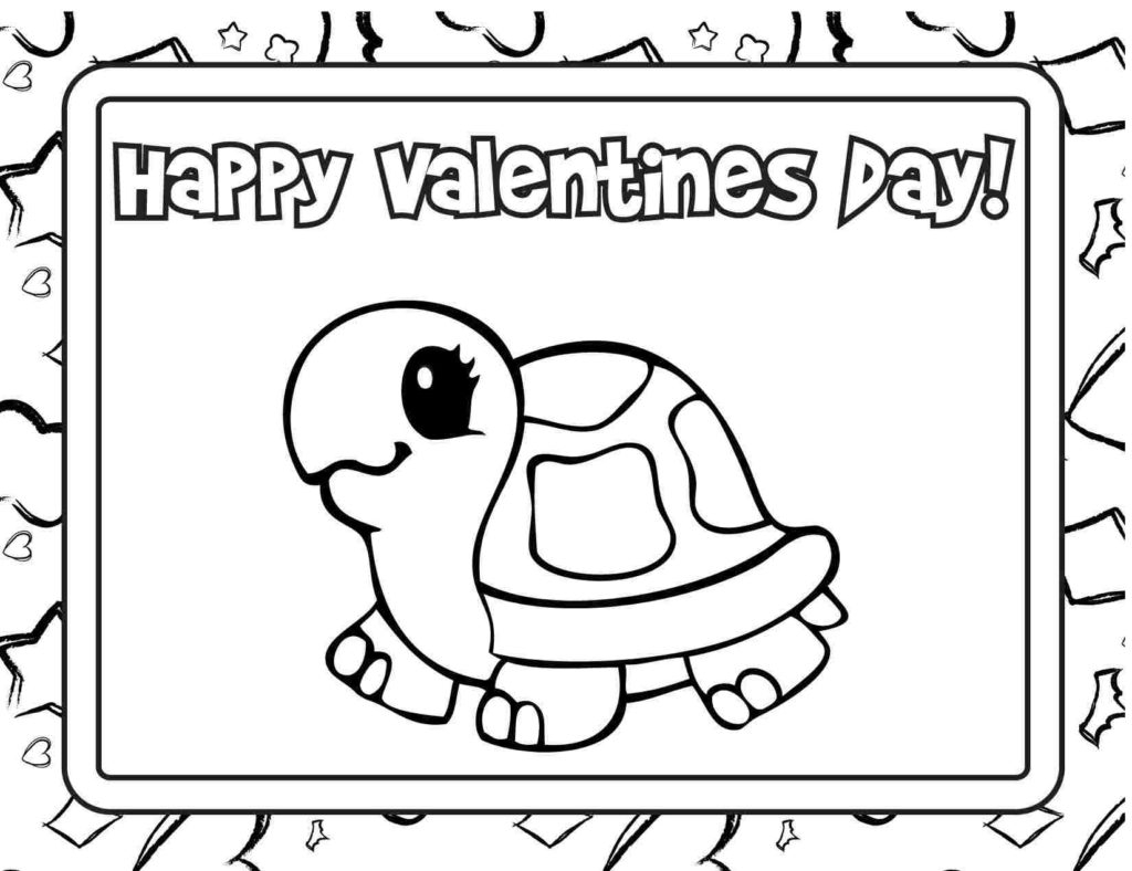 Printable Valentines Day Cards Best Coloring Pages For Kids