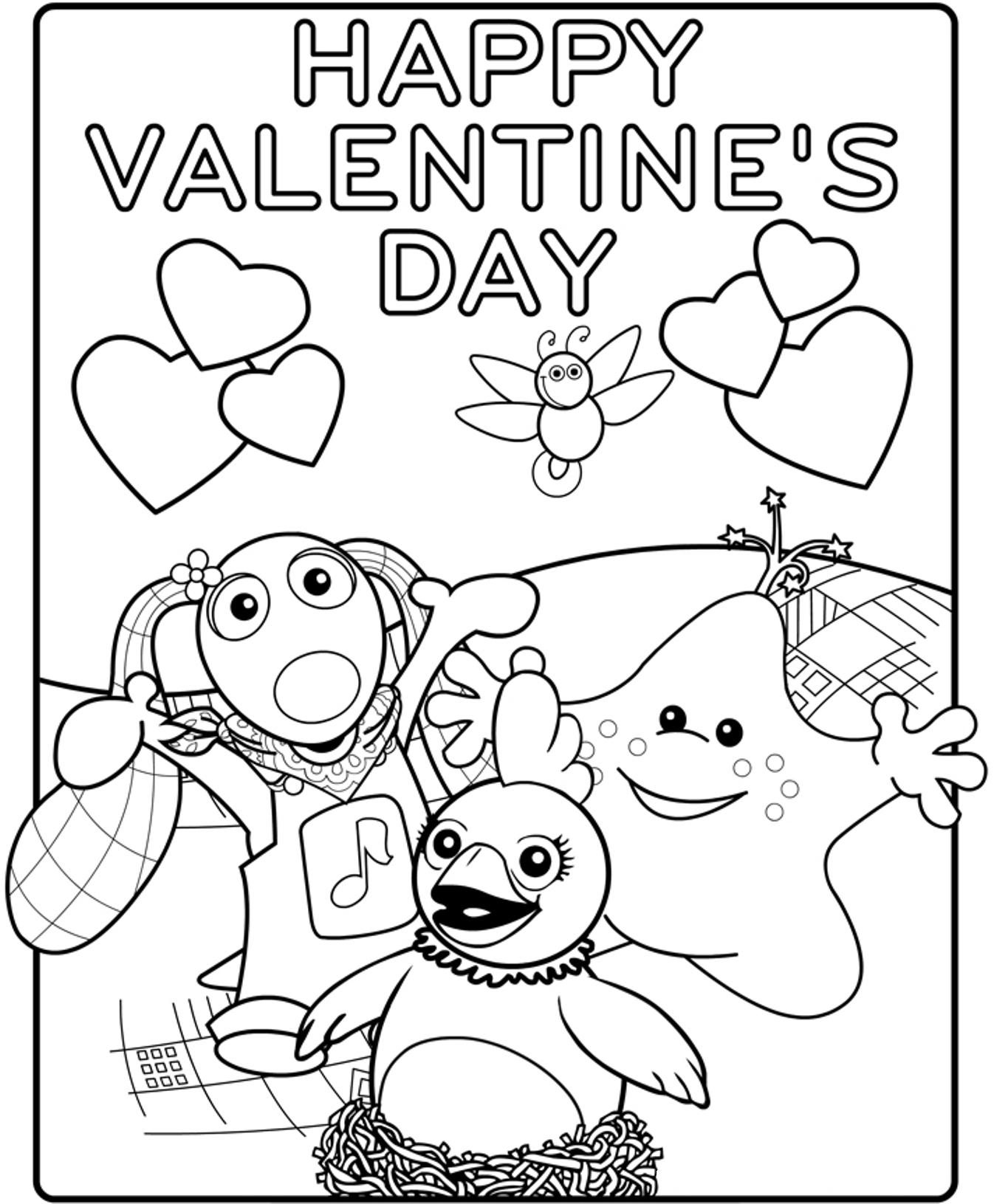 Printable Valentines Day Cards Best Coloring Pages For Kids