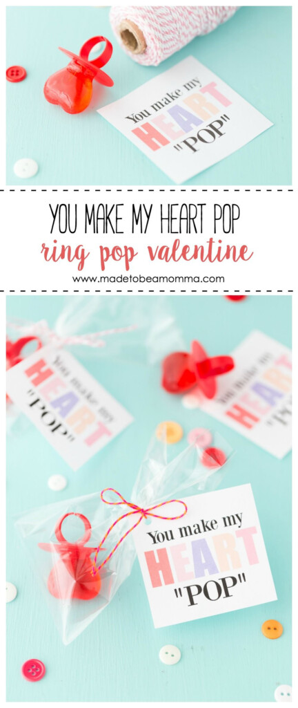 Ring Pop Valentine Ring Pop Valentine Valentines Printables Free 
