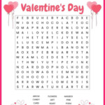 Saint Valentine s Day Word Search Puzzle English Esl Word Search