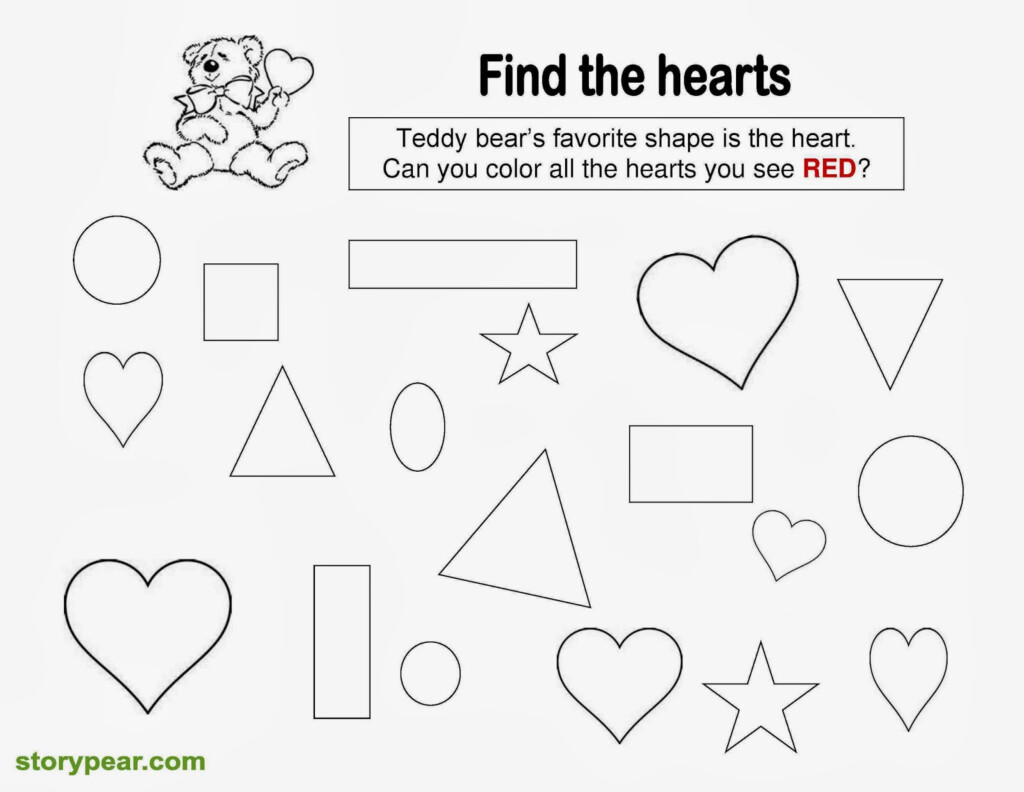 Story Pear Free Valentine Day s Printable Sheets For Preschoolers 