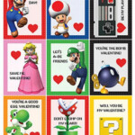 Super Mario Nintendo Printable Valentines Download Boy Valentine