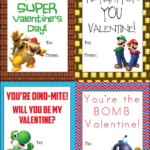 Super Mario Printable Valentine s Valentines For Boys Valentines