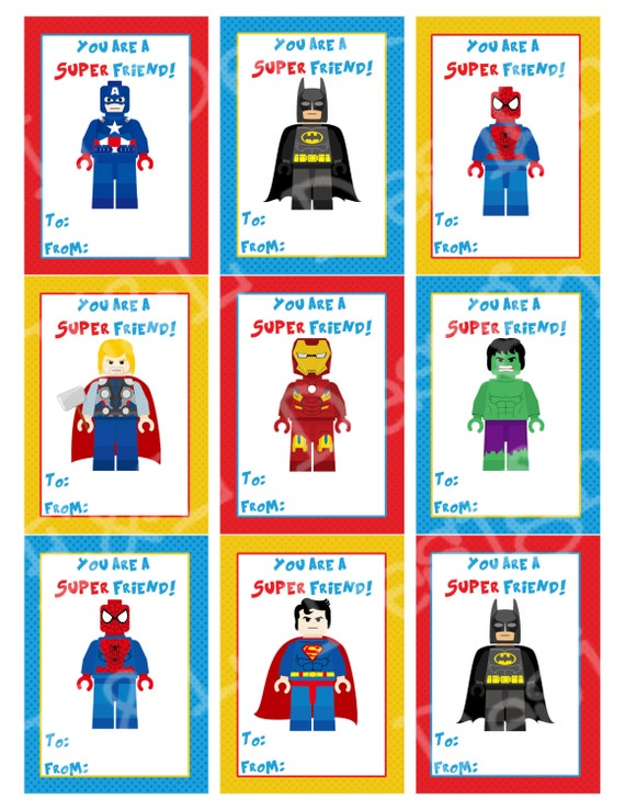 Superhero Valentine s Day Cards Valentine s Day
