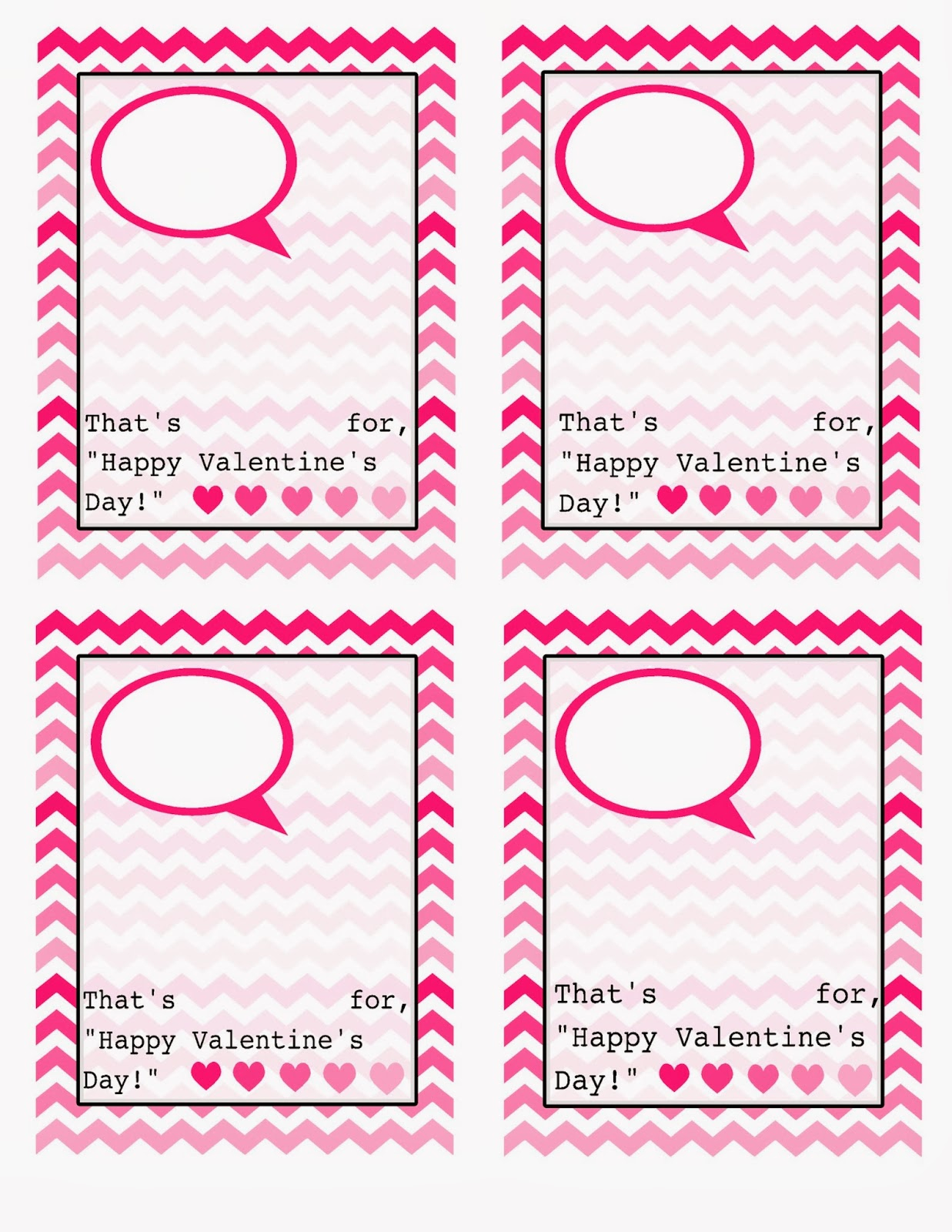 The Jacobs Clan Valentines Day Cards Free Template 