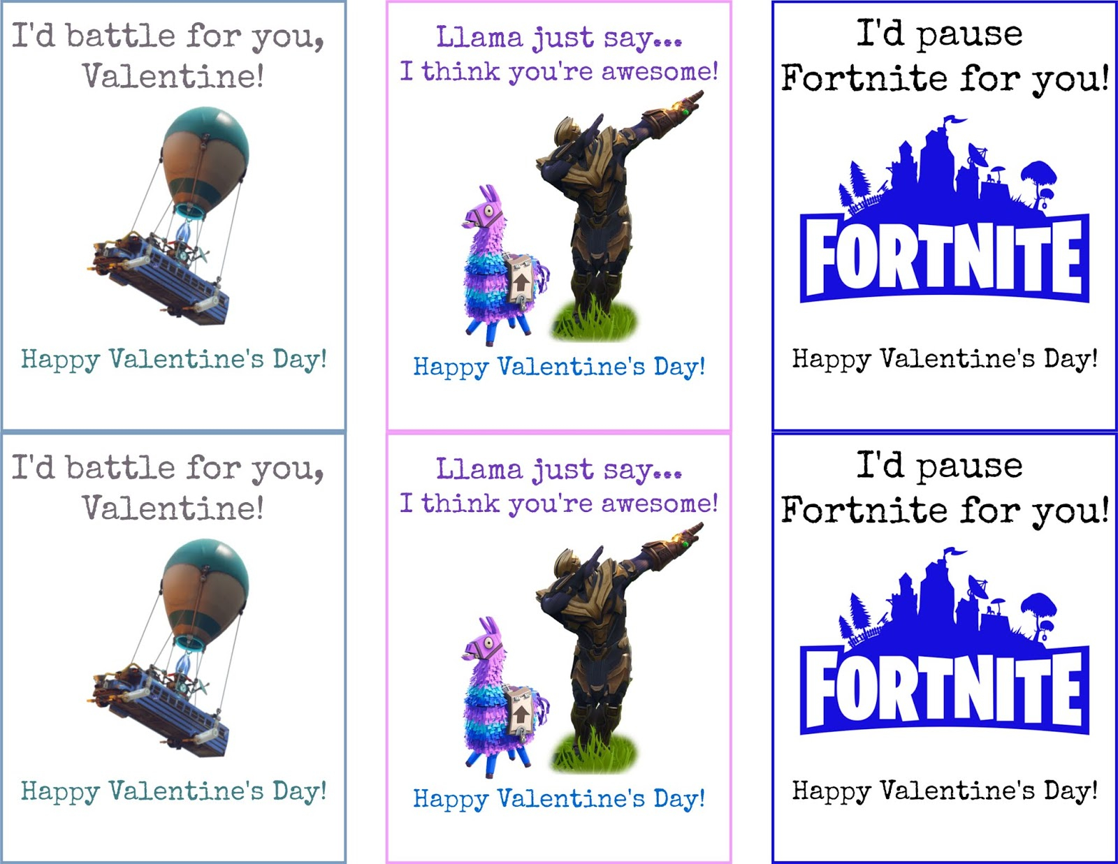 The Procrastinating Mommy Fortnite Valentine s Day Cards Free 