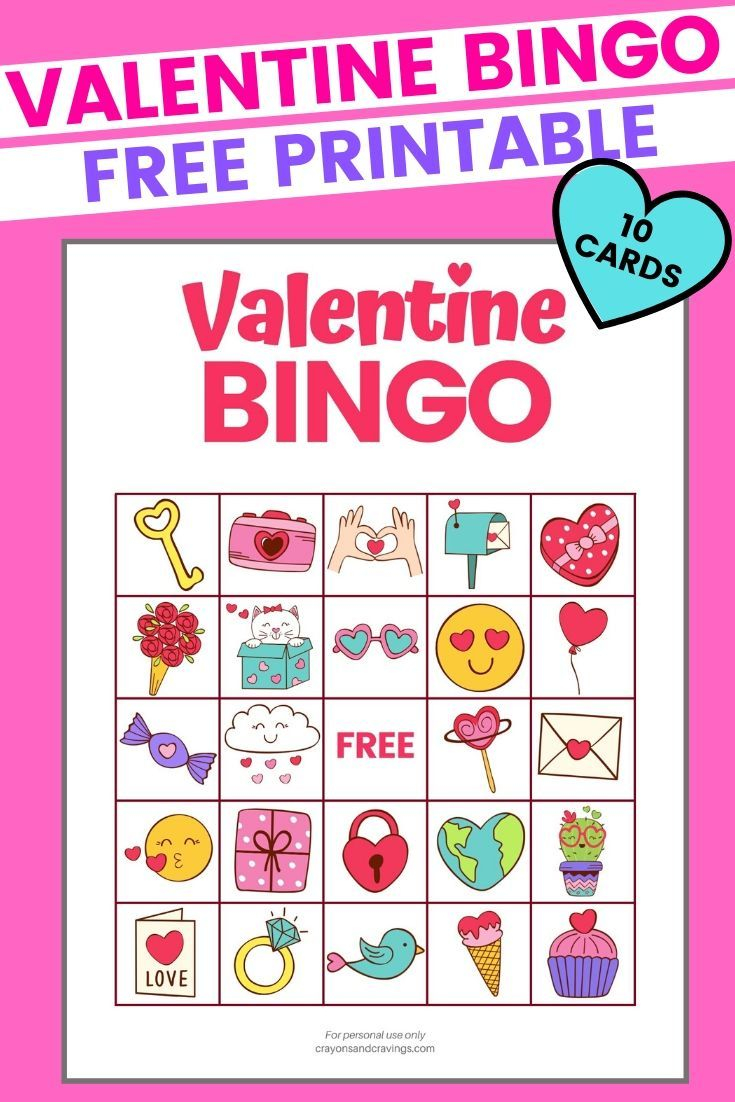 Valentine Bingo Free Printable Valentine Bingo Free Printable 