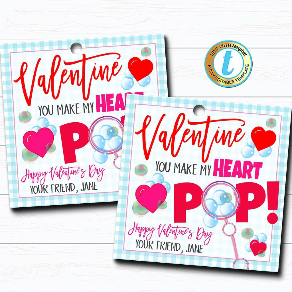 Valentine Bubble Gift Tags Bubble Gift Valentines Gift Tags Bubble 