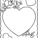 Valentine Card Coloring Pages ColoringAll