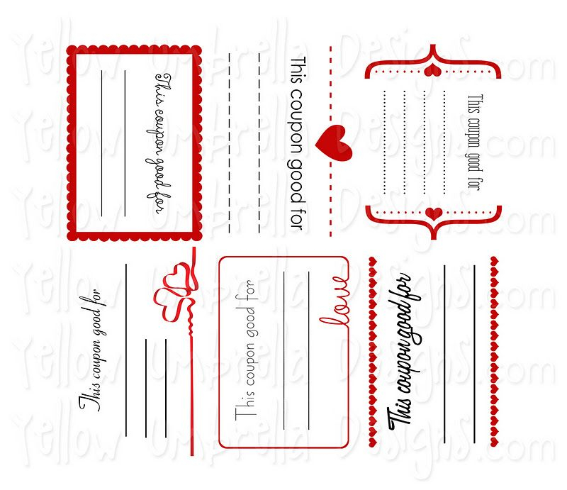 Valentine Coupons Valentines Coupons Umbrella Designs Free 