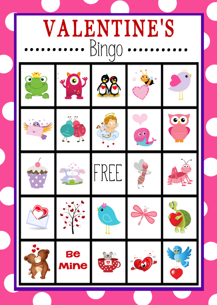 Valentine s Bingo Game Valentine Bingo Valentines Printables Free 