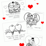 Valentine s Day Bible Coloring Pages Christian Preschool Printables