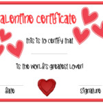 Valentine s Day Certificates