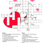 Valentine s Day Crossword Puzzle Valentine Worksheets Valentines