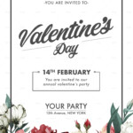 Valentine s Day Floral Invitation By ViceVersa6 GraphicRiver