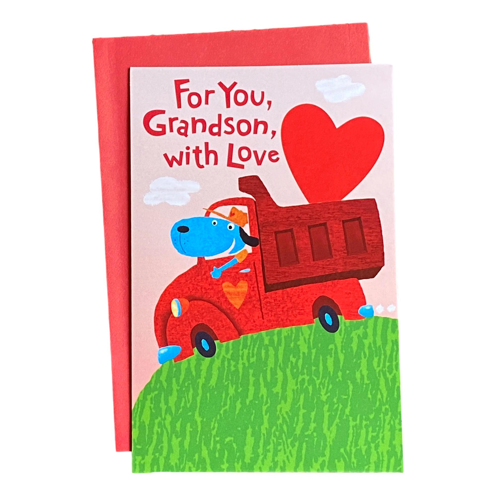 Valentine s Day Greeting Card For Young Grandson For You Grandson 