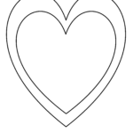 Valentine s Day Heart Template Free Download