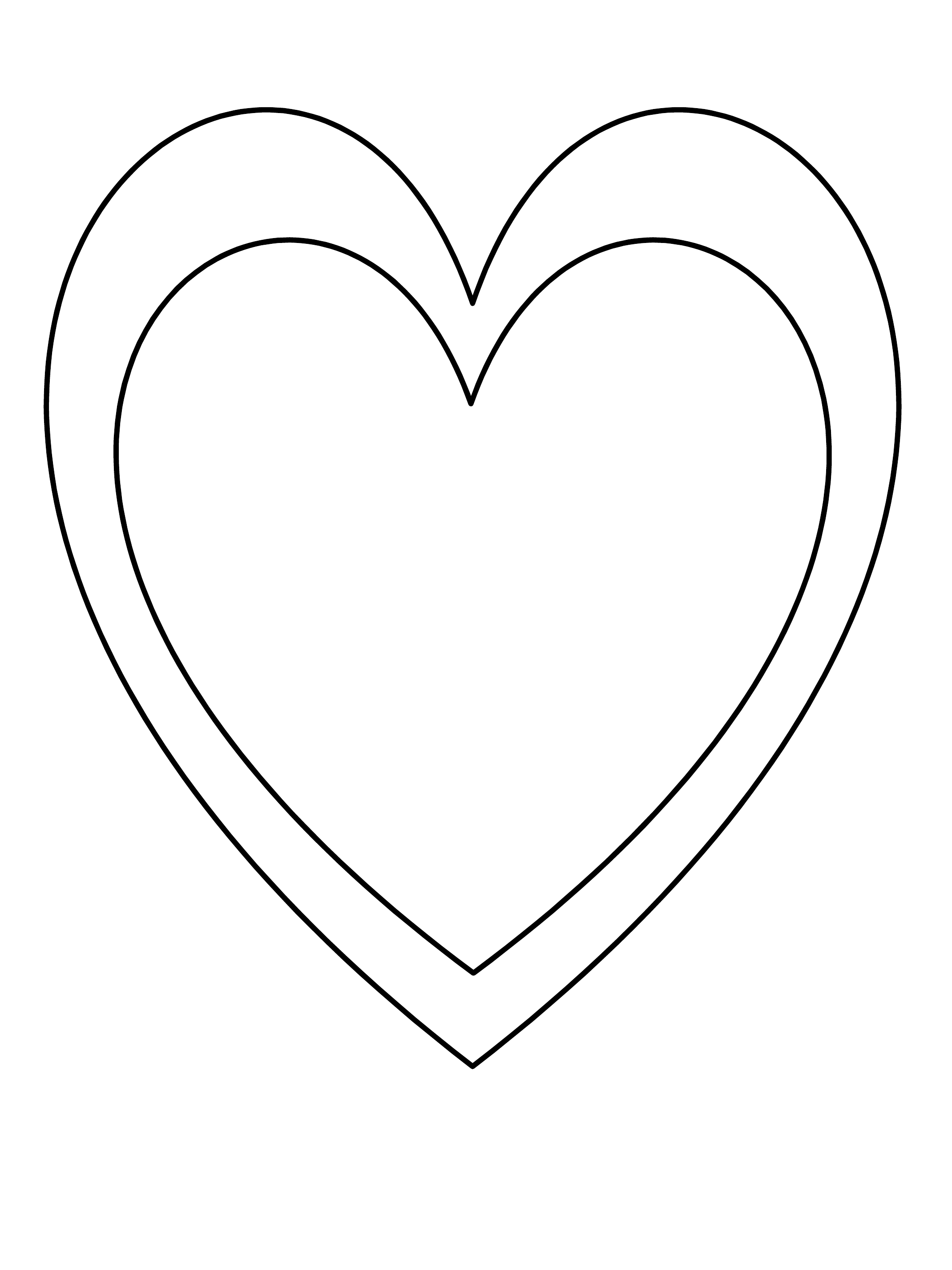Valentine s Day Heart Template Free Download