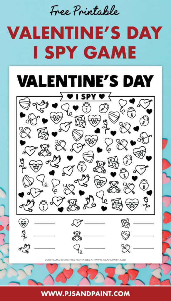 Valentine s Day I Spy Free Printable Valentine s Day Games And Activities