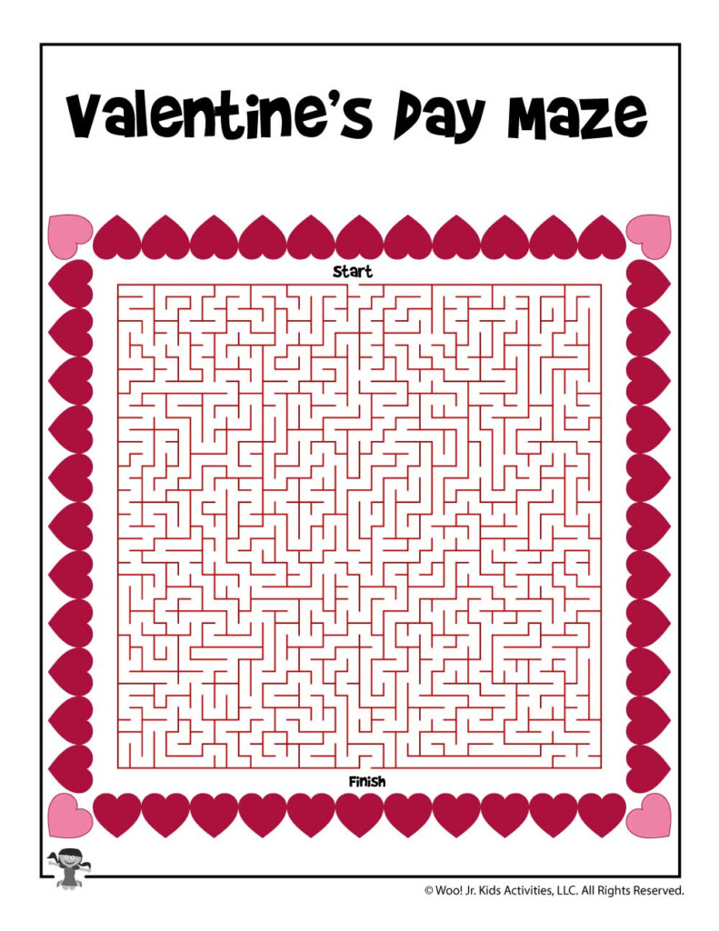 Valentine s Day Mazes For Kids Woo Jr Kids Activities