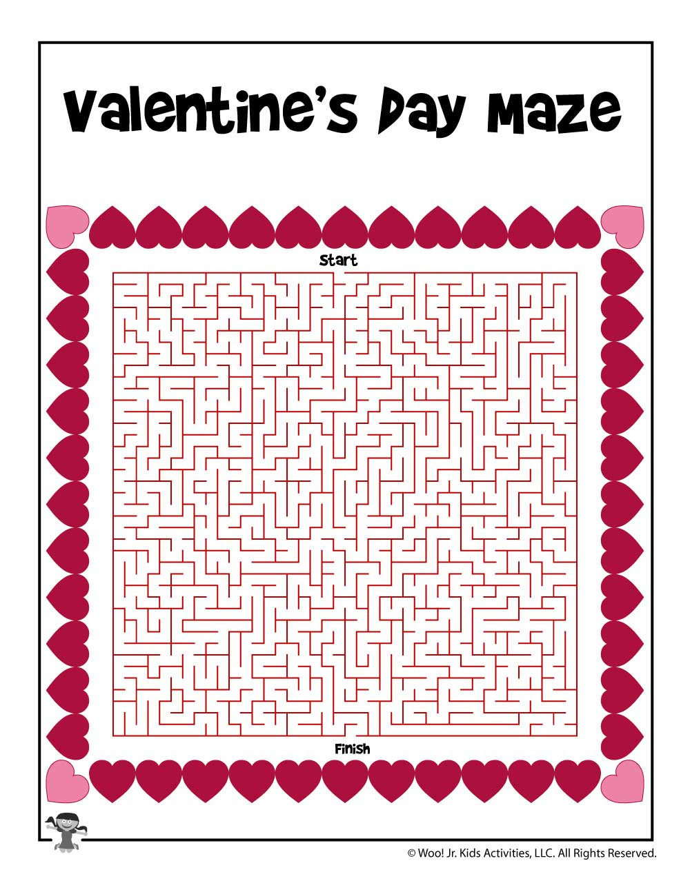 Valentine s Day Mazes For Kids Woo Jr Kids Activities