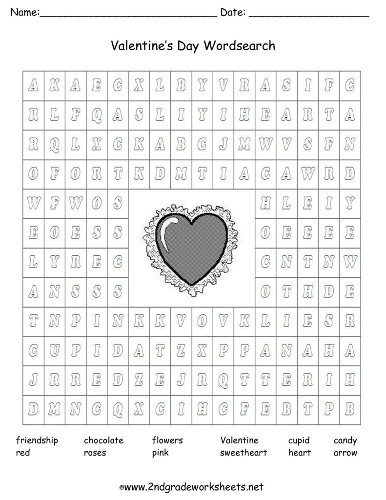 Valentine s Day Printouts And Worksheets
