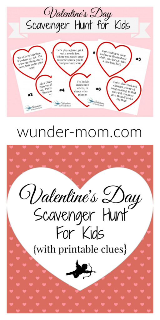 Valentine s Day Scavenger Hunt For Kids With Printable Clues