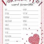 Valentine s Day Word Scramble Free Printable For Kids Valentines